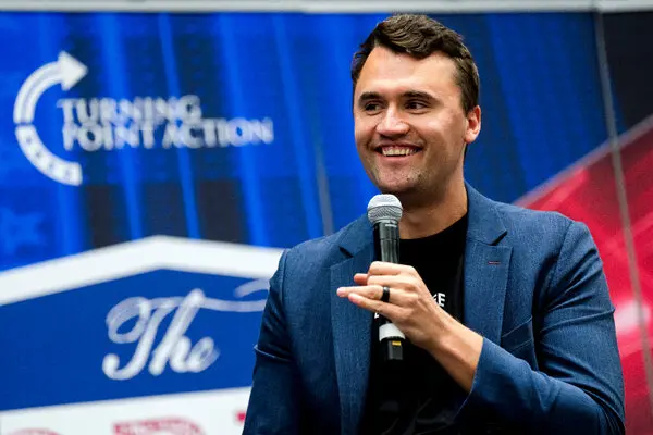 Charlie Kirk at the 2024 at the Turning Point Action conference.