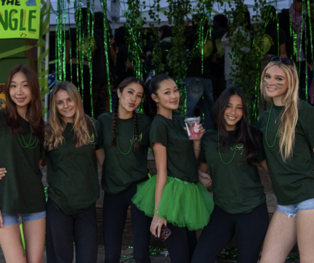 Juniors posing in front of the Jurassic fort