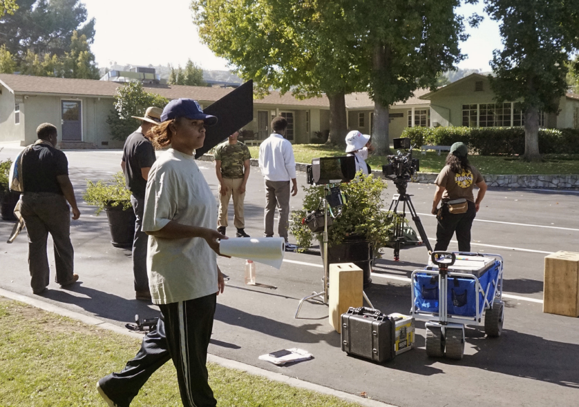 Grace Gay ’18 came back to Chadwick campus to direct the filming of her pilot episode.