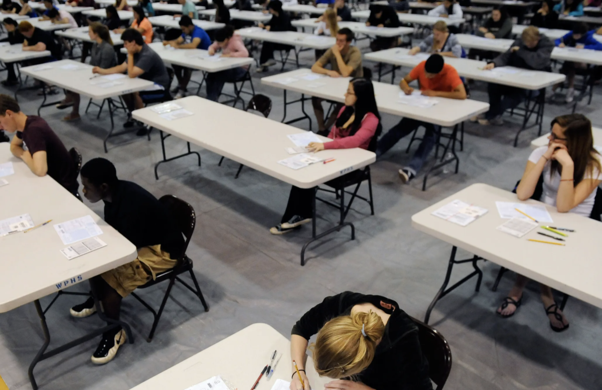 Ahh, nothing beats the tense atmosphere of an AP test.